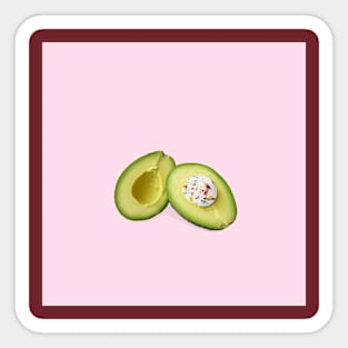 avocado surrealism Sticker